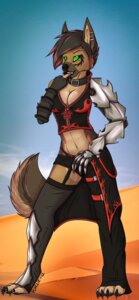Rating: Safe Score: 0 Tags: abs anthro breasts canid canine canis cleavage clothed clothing collar crimson_(vargos) desert domestic_dog e621 ear_piercing female german_shepherd gesture green_eyes hand_gesture herding_dog hi_res hybrid jackal mammal middle_finger midriff outside pastoral_dog piercing pinup pose solo suggestive tail teasing villdyr villdyr_(artist) User: bunchy7s