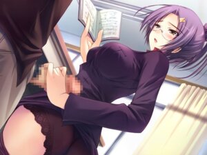 Rating: Explicit Score: 0 Tags: 1boy 1girls alice_soft blush book breasts brown_eyes censored classroom double_teacher_life female game_cg glasses hair_up handjob kurosaki_shigure large_breasts male mosaic_censoring panties pantyhose penis purple_hair rule34 skirt_lift straight teacher teacher_and_student teacher_female tomose_shunsaku underwear User: bunchy7s