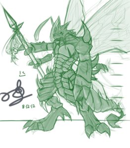 Rating: Safe Score: 0 Tags: 2012 ambiguous_gender antennae_(anatomy) arthropod e621 hi_res insect kozakanamisaki melee_weapon multi_arm multi_limb polearm simple_background solo spikes unknown_species weapon white_background wings User: bunchy7s