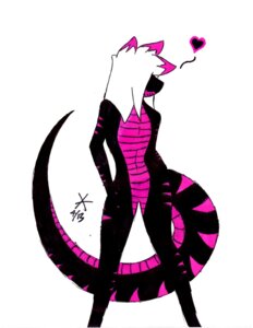 Rating: Questionable Score: 0 Tags: absurd_res anthro black_body black_scales e621 hair heart_symbol hi_res long_hair male markings navel pink_body pink_scales python reptile scales scalie snake solo spiky_hair tail thick_tail vexelpython white_hair User: bunchy7s