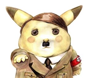 Rating: Safe Score: 0 Tags: accessory adolf_hitler adolf_hitler_as_something clothed clothing e621 facial_hair fur generation_1_pokemon hair looking_at_viewer low_res male mammal mustache nazi necktie nintendo pikachu pokemon pokemon_(species) rodent simple_background solo suit swastika unknown_artist what why yellow_body yellow_fur User: bunchy7s
