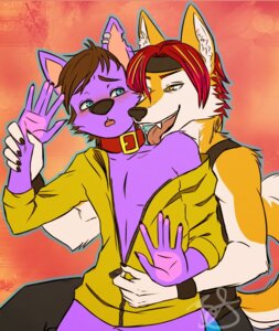 Rating: Questionable Score: 0 Tags: anthro blush bottomless canid canine canis clothed clothing collar danaroo digital_media_(artwork) domestic_dog duo e621 husky jacket kangaroo licking macropod male male/male mammal marsupial nordic_sled_dog open_mouth recca scarlet-frost spitz tail tongue tongue_out topwear User: bunchy7s