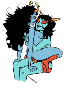 Rating: Explicit Score: 0 Tags: 2girls ambiguous_penetration ancestor_(homestuck) black_hair blue_nipples blue_skin breasts female glasses hands_on_back high_heels homestuck horns lesbian long_hair marquise_spinneret_mindfang ms_paint_adventures multiple_females multiple_girls naked neophyte_redglare nipples rule34 sharona sharp_teeth short_hair smile source_request squatting strap-on strapon troll white_background yellow_eyes User: bunchy7s