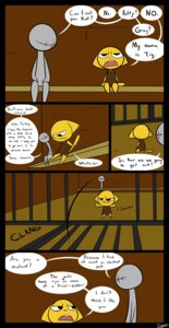 Rating: Safe Score: 0 Tags: age_difference ambiguous_gender anthro armor bars black_border border comic dialogue digital_media_(artwork) dink_(slypon) domestic_cat duo e621 english_text felid feline felis headgear helmet hi_res humor inside male mammal prison prison_bars prison_cell prisoner sitting slypon speech_bubble text tig_(slypon) young young_anthro User: bunchy7s