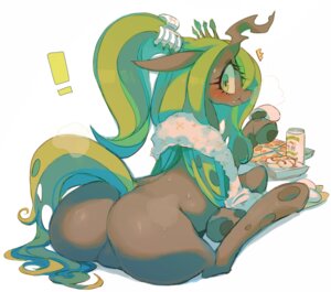 Rating: Safe Score: 0 Tags: 2013 arthropod butt changeling_(mlp) e621 exclamation_point female feral food friendship_is_magic green_eyes green_hair hair hasbro horn kemono looking_back my_little_pony pizza ponytail queen_chrysalis_(mlp) rikose solo tail towel User: bunchy7s