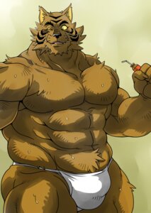 Rating: Questionable Score: 0 Tags: abs anthro asian_clothing beverage biceps big_muscles bodily_fluids bulge claws clothed clothing dandoo e621 east_asian_clothing felid food fundoshi fur gaira japanese_clothing looking_at_viewer male mammal muscular muscular_anthro muscular_male pantherine pecs solo stripes sweat thong thunder_jet_raiders_of_the_galaxy_empire tiger topless underwear User: bunchy7s