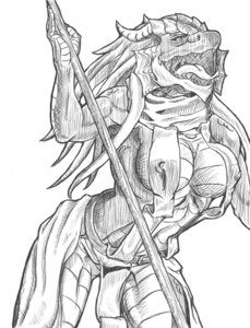 Rating: Questionable Score: 0 Tags: anthro breasts dragonborn_(dnd) dungeons_and_dragons e621 female hasbro horn infernaltroglodyte melee_weapon monochrome nipple_outline non-mammal_breasts open_mouth polearm pose scalie simple_background solo spear tongue weapon white_background wizards_of_the_coast User: bunchy7s