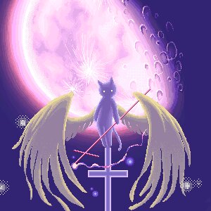 Rating: Safe Score: 0 Tags: 1:1 2channel 2channel_ascii_art_character ambiguous_gender angel anthro christian_cross christian_symbol christianity cross digital_media_(artwork) domestic_cat e621 feathered_wings feathers felid feline felis low_res mammal moon neji_neji pixel_(artwork) purple_theme religion religious_symbol shii_(2channel) solo tail wings User: bunchy7s