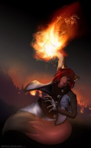 Rating: Safe Score: 0 Tags: 2010 absurd_res action_pose anthro bottomwear canid canine clothing cyrus_nightfire dipstick_tail e621 fingerless_gloves fire fox foxgirljade gloves green_eyes hair handwear heterochromia hi_res jacket magic male mammal markings pants pose red_hair smile smirk solo tail tail_markings topwear yellow_eyes User: bunchy7s