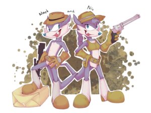 Rating: Safe Score: 0 Tags: 4_fingers anthro archie_comics belt blue_eyes boots clothing dipodid duo e621 fang_the_hunter fangs female fingers footwear gloves grostenmeiers gun handwear hat headgear headwear hi_res holding_gun holding_object holding_ranged_weapon holding_weapon jerboa male mammal nicolette_the_weasel purple_body ranged_weapon rodent sega shoes sibling_(lore) sonic_the_hedgehog_(archie) sonic_the_hedgehog_(comics) sonic_the_hedgehog_(series) tail teeth weapon User: bunchy7s