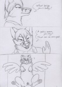 Rating: Explicit Score: 0 Tags: 2014 animal_genitalia animal_vulva canid canine canine_genitalia canine_vulva canis comic dialogue doctor duo e621 english_text examination feathered_wings feathers female feral fox genitals independence_(paper-wings) male male_on_feral mammal monochrome muzzle_(object) muzzled paper-wings sketch spread_legs spreading text vulva wings wolf User: bunchy7s