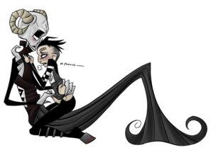 Rating: Explicit Score: 0 Tags: bandage beige_skin black_hair clothed color dialogue erection gay horns human interspecies johnny_the_homicidal_maniac male male_only nny open_eyes open_mouth penis rule34 senior_diablo short_hair skull uncensored white_background User: bunchy7s
