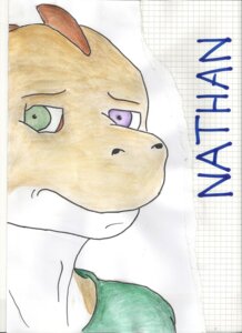 Rating: Safe Score: 0 Tags: anthro brown_yoshi character_name clothed clothing cube93 dreamous_(writer) e621 frown graph_paper green_eyes headshot_portrait heterochromia hi_res looking_at_viewer male mario_bros nathan_(roommates) nintendo portrait purple_eyes reptile roommates_(comic) scalie shirt solo tan_body tan_skin text topwear white_body white_skin yoshi User: bunchy7s