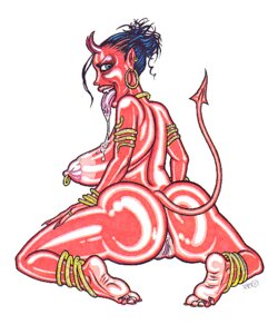 Rating: Explicit Score: 0 Tags: anus big_breasts big_butt bodily_fluids breasts butt demon drooling e621 ear_piercing feet female genitals hindpaw horn humanoid looking_back nipple_piercing nipples not_furry nude paws piercing saliva solo tail theseus9 tongue tongue_out vulva User: bunchy7s