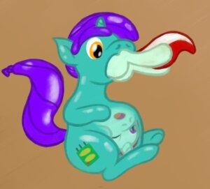 Rating: Questionable Score: 0 Tags: balloonie cutaway duo e621 equid equine fan_character female feral hasbro head_first horn latex mammal my_little_pony mythological_creature mythological_equine mythology oral_vore partially_inside same_size_vore simple_background unicorn vodkaroo vore User: bunchy7s