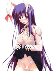 Rating: Explicit Score: 0 Tags: between_breasts blush breasts bunny_ear card card_between_breasts cards cleavage collar female gisyo large_breasts long_hair object_between_breasts panties panty_pull purple_eyes purple_hair reisen_udongein_inaba rule34 see-through skirt skirt_lift tongue touhou underwear very_long_hair User: bunchy7s