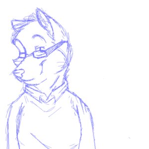 Rating: Safe Score: 0 Tags: 1:1 anthro blue_and_white canid canine canis clothing collared_shirt digital_media_(artwork) e621 eyewear glasses half-length_portrait head_tilt looking_at_viewer male mammal milligram_smile monochrome oekaki portrait shirt simple_background sketch smile solo topwear white_background wolf User: bunchy7s Rating: Safe Score: 0 Tags: 1:1 anthro blue_and_white canid canine canis clothing collared_shirt digital_media_(artwork) e621 eyewear glasses half-length_portrait head_tilt looking_at_viewer male mammal milligram_smile monochrome oekaki portrait shirt simple_background sketch smile solo topwear white_background wolf User: bunchy7s