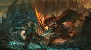 Rating: Safe Score: 0 Tags: anthro armor biped blue_markings brown_body brown_fur canid canine canis cheetahpaws clothing dagger digital_media_(artwork) digital_painting_(artwork) duo e621 felid fight fur hi_res lion male mammal markings melee_weapon metal mythological_canine mythological_creature mythology painting_(artwork) pantherine scarf sword tail teal_clothing tiger war warrior weapon werecanid werecanine werecreature werewolf wolf User: bunchy7s