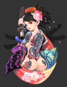 Rating: Questionable Score: 0 Tags: 1girls armor ass breasts brown_eyes brown_hair comb female female_only flower full_body_tattoo hair_flower hair_ornament hips human irezumi japanese_clothes kanzashi katana lips looking_back momohime muramasa_the_demon_blade muuten nude petals ponytail red_eyes rule34 scabbard sheathed_weapon short_hair sideboob sode solo sword tattoo tied_hair unsheathing vanillaware weapon wide_hips User: bunchy7s