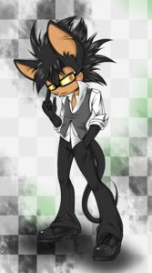 Rating: Safe Score: 0 Tags: anthro black_body black_clothing black_fur black_hair boots clothed clothed_anthro clothing dipodomyine e621 eyewear fan_character footwear fully_clothed fully_clothed_anthro fur glasses hair heteromyid hi_res kangaroo_rat male mammal purple_eyes rannylk rodent sega shoes solo sonic_the_hedgehog_(series) tail User: bunchy7s