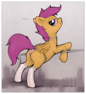 Rating: Questionable Score: 0 Tags: 2011 border clothing collar e621 ecmajor equid equine feathered_wings feathers female feral friendship_is_magic hasbro legwear lingerie looking_at_viewer mammal my_little_pony mythological_creature mythological_equine mythology orange_body orange_feathers pegasus pinup pose scootaloo_(mlp) simple_background smile solo stockings tail text underwear url white_border wings young young_feral User: bunchy7s Rating: Questionable Score: 0 Tags: 2011 border clothing collar e621 ecmajor equid equine feathered_wings feathers female feral friendship_is_magic hasbro legwear lingerie looking_at_viewer mammal my_little_pony mythological_creature mythological_equine mythology orange_body orange_feathers pegasus pinup pose scootaloo_(mlp) simple_background smile solo stockings tail text underwear url white_border wings young young_feral User: bunchy7s