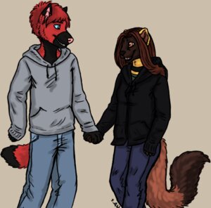 Rating: Safe Score: 0 Tags: anthro canid canine clothing duo e621 female gulonine hand_holding hoodie male mammal marten mustelid musteline rydian tail topwear unknown_artist User: bunchy7s Rating: Safe Score: 0 Tags: anthro canid canine clothing duo e621 female gulonine hand_holding hoodie male mammal marten mustelid musteline rydian tail topwear unknown_artist User: bunchy7s