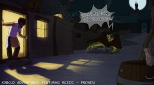 Rating: Questionable Score: 0 Tags: 2013 anthro barrel castle cloak clothing conditional_dnp dialogue e621 english_text female flat_chested group human kidnapping kobold kobold_adventures kobold_adventures:_rezzic light lizardman male mammal moon murid murine night outside rat reptile rezzic road rodent running scalie sefeiren shadow struggling text topwear town window User: bunchy7s