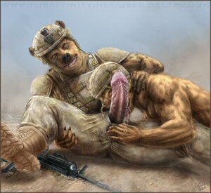 Rating: Explicit Score: 0 Tags: 2011 ach_helmet anthro ar-15 armor assault_rifle big_penis boots camo canid canine canis claws clothing combat_helmet delta2094 desert detailed_background domestic_dog duo e621 erection fellatio footwear genitals gun headgear helmet huge_penis humanoid_genitalia humanoid_penis hyena iraq licking m16 make_love_not_war male male/male male_penetrated male_penetrating male_penetrating_male mammal military open_mouth oral outside penetration penile penis penis_lick penis_poking_out penis_through_fly ranged_weapon rifle sex shoes soldier spotted_hyena tongue tongue_out uniform unprofessional_behavior war warrior weapon User: bunchy7s