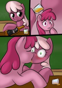 Rating: Safe Score: 0 Tags: alcohol berry_punch_(mlp) beverage blush bottle cheerilee_(mlp) comic container digital_media_(artwork) drunk e621 earth_pony equid equine female female/female feral french_kissing friendship_is_magic green_eyes hasbro holding_bottle holding_container holding_object horse kiss_on_lips kissing kloudmutt mammal my_little_pony pony purple_eyes substance_intoxication surprise_kiss User: bunchy7s