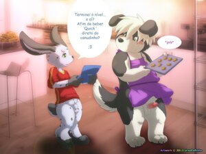 Rating: Explicit Score: 0 Tags: 3_toes 4:3 :3 alternate_species anthro appliance apron balls barefoot black_body black_eyes black_fur blush bottomless building canid canine canis chair claws clothed clothing cookie dante_(supernet94) detailed_background dirty_talk domestic_dog duo e621 electronics english_text erection feet food fur furniture game_console gaming genitals glistening grasp green_eyes grey_body grey_fur grey_nose grey_skin hair handheld_console happy holding_object house innuendo inside kitchen_appliance kitchen_stove lagomorph larger_male leporid looking_back looking_down male male/male mammal navel nintendo nintendo_ds nintendo_ds_family open_mouth penis pink_body pink_penis pink_skin portuguese_text rabbit shadow shirt short_hair size_difference slightly_chubby smaller_male smile standing stove text toe_claws toes topwear translated tray urso ursofofinho white_body white_fur young young_anthro User: bunchy7s