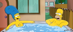 Rating: Explicit Score: 0 Tags: blue_hair breasts color day female hair homer_simpson human male marge_simpson nipples outdoors rule34 sitting tagme the_simpsons water wvs yellow_skin User: bunchy7s
