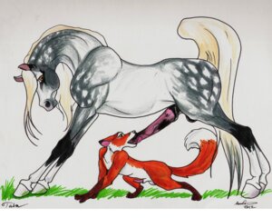 Rating: Explicit Score: 0 Tags: 5:4 animal_genitalia animal_penis big_penis canid canine duo e621 equid equine equine_genitalia equine_penis erection fellatio feral feral_on_feral fox genitals horse interspecies male male/male male_penetrated male_penetrating male_penetrating_male mammal oral oral_penetration penetration penile penis raised_tail sex tail talaanita User: bunchy7s
