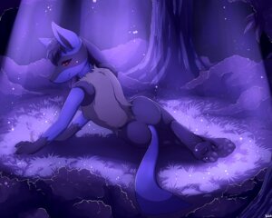 Rating: Questionable Score: 0 Tags: 2011 5:4 anthro anthrofied black_body black_fur blackfury blue_body blue_fur blue_theme butt canid canine cool_colors e621 feet female fur generation_4_pokemon looking_at_viewer looking_back lucario mammal night nintendo pokemon pokemon_(species) pokemorph rear_view red_eyes smile solo tail yellow_body yellow_fur User: bunchy7s