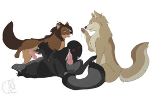 Rating: Explicit Score: 0 Tags: 2014 akuza_(darfix) anus balls black_body black_fur blush bodily_fluids brown_body brown_fur butt_slap canid canine canis coyote cum cum_in_vagina cum_inside e621 erection female feral feral_on_feral fluffy fluffy_tail foursome fur genital_fluids genitals green_eyes group group_sex kazlik_(darfix) knot lying male male/female male_penetrating mammal metalfox on_back penetration penis razakir_(darfix) sex simple_background sizukra_(darfix) slap spanking spread_legs spreading tail tongue vaginal vaginal_penetration white_background wolf User: bunchy7s