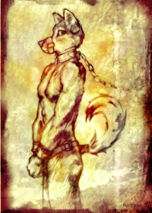 Rating: Questionable Score: 0 Tags: 2005 anthro bdsm biped bondage bound canid canine canis chain collar cuff_(restraint) e621 ear_piercing leather looking_at_viewer male mammal muzzle_(object) muzzled piercing restraints shackles solo standing submissive submissive_male tail turbinedivinity wolf User: bunchy7s