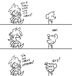 Rating: Questionable Score: 0 Tags: anthro black_line_art canid canine digital_drawing_(artwork) digital_media_(artwork) duo e621 english_text female half-length_portrait hands_on_hips humor hyp32 line_art male mammal monochrome offended open_mouth portrait text User: bunchy7s