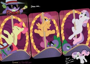 Rating: Questionable Score: 0 Tags: anthro apple_bloom_(mlp) bow_(feature) bow_tie clothing cutie_mark_crusaders_(mlp) dancing dragon e621 earth_pony english_text equid equine eyewear feathered_wings feathers female feral friendship_is_magic glasses group hasbro hat headgear headwear horn horse male mammal my_little_pony mythological_creature mythological_equine mythological_scalie mythology orange_body orange_feathers pegasus pimp pimp_hat pole pole_dancing pony robnroll scalie scootaloo_(mlp) smoking spike_(mlp) sweetie_belle_(mlp) tail text unicorn wings young young_anthro young_feral User: bunchy7s