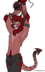 Rating: Safe Score: 0 Tags: alternative_fashion anthro ball_of_yarn biped body_hair clothed clothing demon e621 ear_piercing felid hair happy_trail holly_marie_ogburn hybrid liger lion looking_at_viewer male mammal nipples pantherine piercing pubes punk rotekatze simple_background solo standing tail topless white_background yarn User: bunchy7s