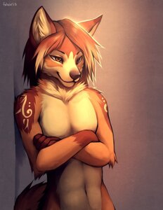Rating: Safe Score: 0 Tags: 2013 anthro brown_body brown_fur brown_hair canid canine canis countershading crossed_arms digital_media_(artwork) digital_painting_(artwork) domestic_dog e621 ears_up falvie femboy front_view fur galileo_(wolfbrother9393) hair half-closed_eyes half-length_portrait inner_ear_fluff leaning leg_markings looking_down male mammal markings narrowed_eyes nude orange_eyes painting_(artwork) portrait skinny smile socks_(marking) solo spiral tan_body tan_countershading tan_fur tan_hair tan_markings thinking thoughtful_expression tribal tribal_markings tuft User: bunchy7s