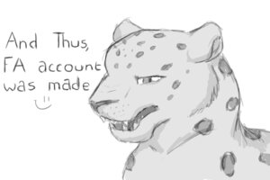 Rating: Safe Score: 0 Tags: 3:2 ambiguous_gender digitoxici e621 english_text felid feral leopard mammal monochrome open_mouth pantherine simple_background sketch smile solo text white_background User: bunchy7s