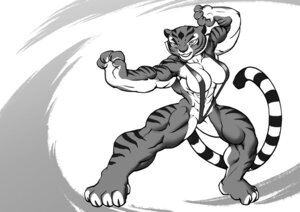 Rating: Questionable Score: 0 Tags: 2012 abs anthro biceps big_breasts breasts claw_slits clothed clothing dreamworks e621 felid female greyscale kung_fu_panda mammal master_tigress monochrome muscular muscular_anthro muscular_female one-piece_swimsuit pantherine pecs pecs_with_breasts pokkuti pose skimpy sling_bikini solo stripes swimwear tail tiger tight_clothing User: bunchy7s