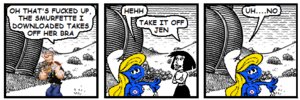 Rating: Explicit Score: 0 Tags: anna blue_skin crossover female microsoft_comic_chat popeye popeye_(series) rule34 smurfette the_smurfs User: bunchy7s