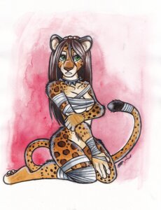 Rating: Safe Score: 0 Tags: anthro bandage biped breasts collar e621 felid female hair leopard leopard_spots looking_at_viewer mammal nude pantherine shiverz sitting solo spiked_collar spikes spots tail User: bunchy7s