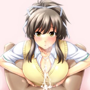 Rating: Explicit Score: 0 Tags: asuka_(senran_kagura) blush breasts brown_hair cum cum_on_body cum_on_breasts cum_on_clothes cum_on_upper_body cum_overflow female hair_ribbon huge_breasts kuimono looking_at_viewer male overflow paizuri paizuri_under_clothes penis pov ribbon rule34 senran_kagura straight sweater_vest titfuck uncensored yellow_eyes User: bunchy7s