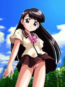 Rating: Explicit Score: 0 Tags: black_hair brown_eyes female long_hair no_panties pussy rule34 school_uniform smile User: bunchy7s Rating: Explicit Score: 0 Tags: black_hair brown_eyes female long_hair no_panties pussy rule34 school_uniform smile User: bunchy7s