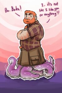 Rating: Questionable Score: 0 Tags: 2:3 animal_humanoid aquatic aquatic_humanoid arm_hair baka beard blush body_hair bottomwear brown_kilt cephalopod cephalopod_humanoid chest_hair clothing dialogue e621 english_text facial_hair grisser hair humanoid kilt looking_at_viewer low_res male mollusk mollusk_humanoid orange_beard orange_facial_hair orange_hair pubes purple_tentacles short_hair solo split_form tentacles text tsundere what_has_science_done User: bunchy7s