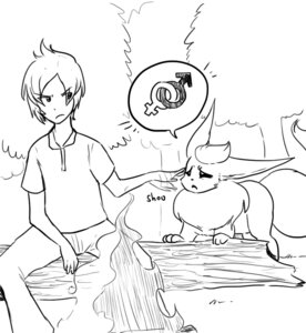 Rating: Safe Score: 0 Tags: black_and_white digital_drawing_(artwork) digital_media_(artwork) duo e621 eeveelution feral fire flareon forest generation_1_pokemon glacierclear human jaki-kun_(character) male mammal monochrome nintendo outside plant pokemon pokemon_(species) tree User: bunchy7s