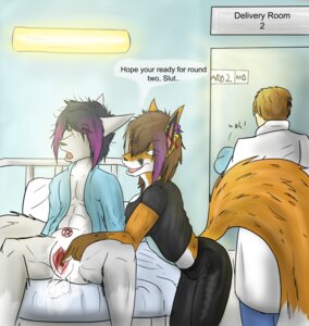 Rating: Explicit Score: 0 Tags: andromorph andromorph/female anthro arctic_fox bed birth black_hair bodily_fluids brown_hair canid canine clothing cum dialogue digital_media_(artwork) e621 ear_piercing english_text female fox furniture gaping gaping_vagina genital_fluids genitals green_eyes group hair hi_res hospital human intersex intersex/female makari makarimorph male mammal melissa_kjeller multicolored_hair occult_symbol on_bed open_mouth pentacle pentagram piercing purple_hair red_fox robe spread_legs spread_vulva spreading symbol tail teasing text true_fox two_tone_hair vaginal_fluids vulva User: bunchy7s
