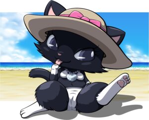 Rating: Questionable Score: 0 Tags: anthro beach bow_(feature) bow_hat bow_headwear bra clothed clothing clothing_bow cloud diana_(jewelpet) domestic_cat e621 feet felid feline felis female grey_eyes hat hat_band hat_bow headgear headwear heart_jewelry heart_necklace heart_symbol hindpaw jewelpet jewelry licking mammal munchkin_cat necklace outside panties pawpads paws pendant sanrio seaside sega sega_fave sitting skimpy sky solo tail ten_nekosupi tongue tongue_out underwear User: bunchy7s