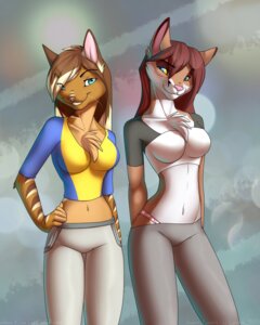 Rating: Safe Score: 0 Tags: anthro blue_eyes brown_hair chest_tuft clothed clothing domestic_cat duo e621 felid feline felis female fur hair hi_res kissa_yander kyander lenchy lens_flare long_hair looking_at_viewer mammal navel skimpy thigh_gap tuft User: bunchy7s